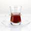 2016 new promotion reusable glass coffee cup and saucer