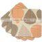 Lacquered wooden coasters/ Lacquer coaster set/ Showy lacquer coaster