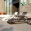 Stylish design outdoor chaise lounge cane patio sun lounger beach chair