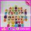 2016 New fashion kids literacy wooden brain teaser puzzles W14B070