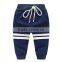Colorful boys knit cotton stretch pants and trousers for running