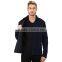 custom oversized dark bule buttons windbreaker jacket for men