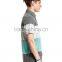 Trend color combination man polo t shirt