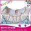 Custom summer dresses for little girls blue striped bowknot sleeveless dress design kids