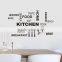 Kitchen Cook Wall Decal Kitchen Decal Removable Kitchen Utensil Wall Art