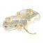 Wholesale jewelry natural enamel colorful Leaf pearl powder freshwater Brooch