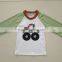 hot sale fashion boy star floral stripe boutique clothing set