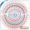 100% cotton mandala round beach towels with tassel