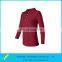 2015 Manufaturer Long Sleeve 100% Polyester Blank Golf Shirt For Women