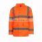 Oxford Hi-vis Yellow Waterproof rain safety jackets for worker