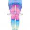 White arrows holographic mix polyester girls pants pants elastic brand femme cheap wholesale denim fitness leggings for women