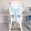 popular hotel restaurant decoration recycable satin chair cover sash