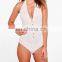 MIKA72157 2017 Women Summer Sexy Kaitlyn Sheer Halterneck Bodysuit