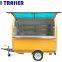 CE ISO approved mobile fiberglass food caravan trailer kitchen for sale