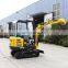 China Mini Crawler Hydraulic Excavator 1.8T Small Ground Digger Machine With Rubber Track