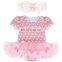 2018 Factory price baby ruffle girl dress girls birthday party dresses boutique girl sexy dress
