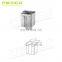 Top mounted flexible hardware fittings square handrail bracket for Screw or Welding
