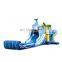 Dolphin Jungle Inflatable Bouncer Kids Jumping Castle Water Slide Bounce House With Slide