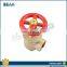 BWVA China supplied potable brass water meter stop valve drawing