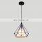 Modern and simple industrial chandelier creative personality retro lamps bar table lighting wrought iron  restaurant chandelier