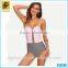 2016 Multicolor Striped Wholelsale Custom One-Piece Swimwear