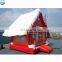 Inflatable white snow bouncy house for sale, popular snow building for winter day