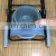 CE Approved Best seller transport commode chair with 4 wheels