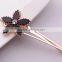 2015 New Mdoel FMYZJ094 Black Flower Hair Barrette Clip Wholesale