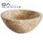 Colored marble stone bathroom sink and cabinet combo with factory cheap prices