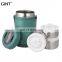 Stainless Steel Double Wall 3 Layered Insulated Food Box Lunch Box Food Jar With Spoon