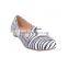 ladies fancy elegant PU flat casual shoes