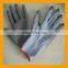 Cotton Lined Green Latex Safety Production Grip Gloves