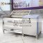 Automatic large capacity carrot washing and peeling machine root vegetable washer