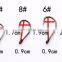 New product china supplier high quality carbon steel 4#-10# sport single fishing hook