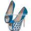 New style ladies high heel peep toe pumps platform diamond finish sandals shoes women wedding or party shoe