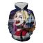 DC Suicide Squad Digital printed 3D sweatshirt hooded pullover OEM Men Hoodie Set Sweatshirt 50% Cotton 50% Polyester