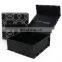 Custom collapsible magnetic foldable rigid box with paper card black clothing packaging boxes