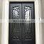 competitive price europe custom modern black residential exterior security doors homes entrance wrought iron villa door