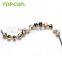 Topearl Jewelry Assorted Fashion Stainless Steel European Charm Bead Black White Gold TCP10