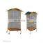Open Top Rolling Parrot Bird Cage, Parrot Cage with Detachable Stand