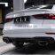 2017-2020 Hot Tail Throat For Audi A3 Modified RS3 Style Body kits
