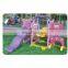 Home Use cute baby colorful multifunctional children plastic playground sport toys kids swing and Slide combination