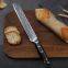 Triple Rivet Collection 8 Inch 67 Layer Damascus Stainless Steel Bread Knife With Black G10