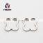 Popular High Quality Colored Metal Heart Shaped Flat Flat Split Ring Keychain