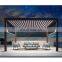 motorized waterproof aluminum pergola gazebo louvers bioclimatica 3x6m shade roof outdoor