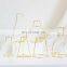 Top Fashion Ins Home Table Decoration Black Metal Frame Vase Wedding In Multi-shaped Metal Vase For Home Decor