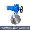 Bernard stainless steel electric flanged butterfly valve DN65 hard seal valve assembly