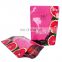 ODM/OEM coffee scub skin body lotion packaging bag 125g cosmetic ziplock stand up pouch bag for cream