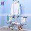 Double pole telescopic iron clothes rail rack