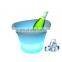Beer Ice Bucket Multiple Capacity Food Grade Plastic Beer Ice Bucket Led Flashing Beverage Wine Bucket